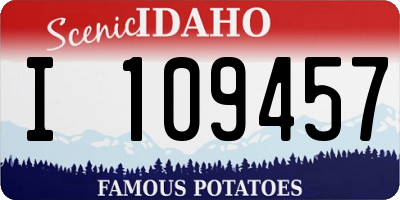 ID license plate I109457