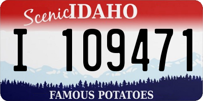 ID license plate I109471
