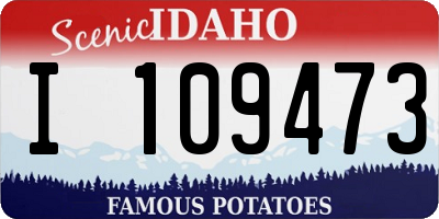 ID license plate I109473