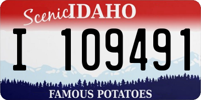 ID license plate I109491