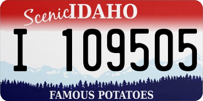ID license plate I109505