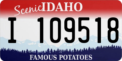 ID license plate I109518