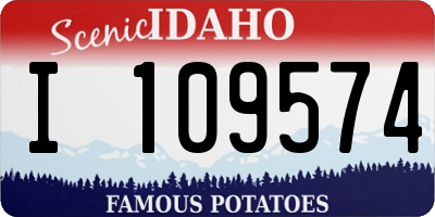 ID license plate I109574