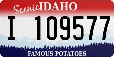 ID license plate I109577