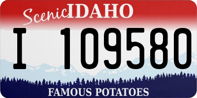 ID license plate I109580