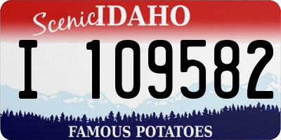 ID license plate I109582