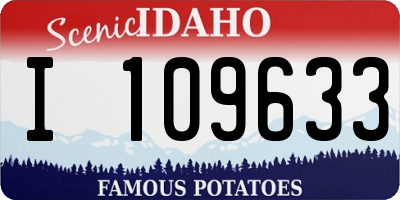 ID license plate I109633