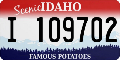 ID license plate I109702
