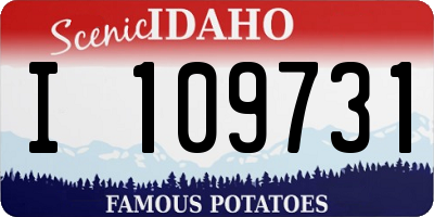 ID license plate I109731