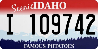 ID license plate I109742