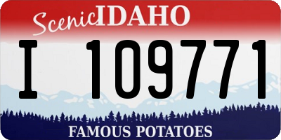 ID license plate I109771