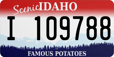 ID license plate I109788