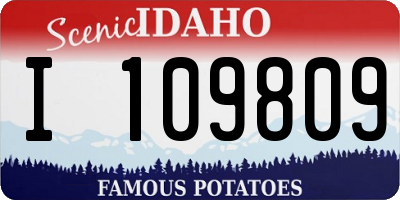 ID license plate I109809