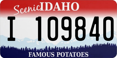 ID license plate I109840