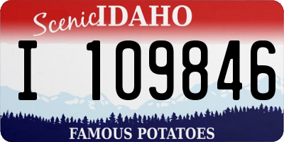 ID license plate I109846