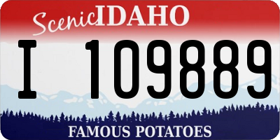 ID license plate I109889