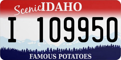 ID license plate I109950