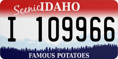 ID license plate I109966