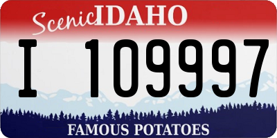 ID license plate I109997