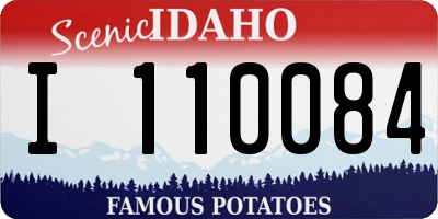 ID license plate I110084