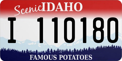 ID license plate I110180