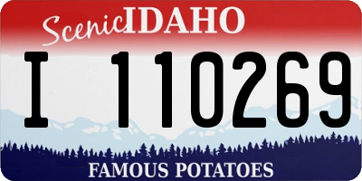 ID license plate I110269