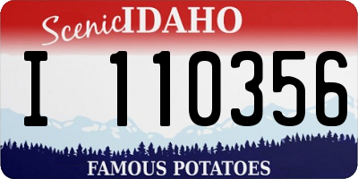 ID license plate I110356
