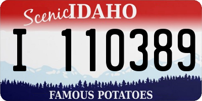 ID license plate I110389