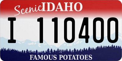 ID license plate I110400