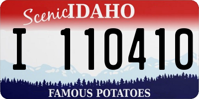 ID license plate I110410