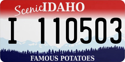 ID license plate I110503