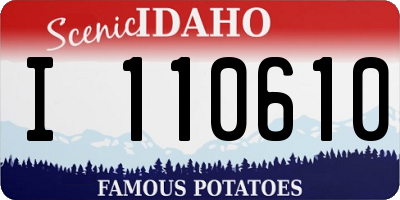 ID license plate I110610