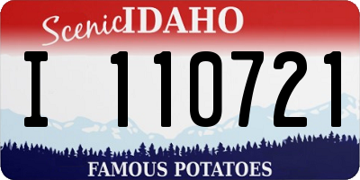 ID license plate I110721