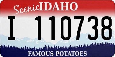 ID license plate I110738