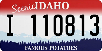 ID license plate I110813