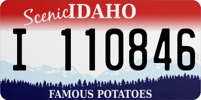 ID license plate I110846