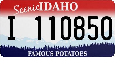 ID license plate I110850