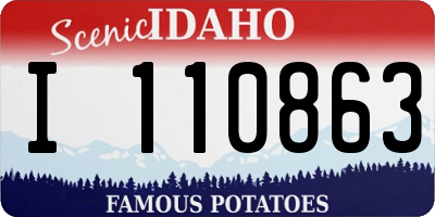 ID license plate I110863