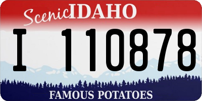 ID license plate I110878