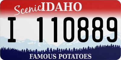 ID license plate I110889