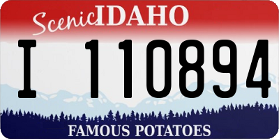 ID license plate I110894
