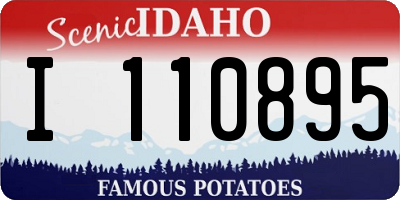 ID license plate I110895