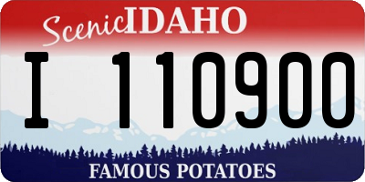 ID license plate I110900
