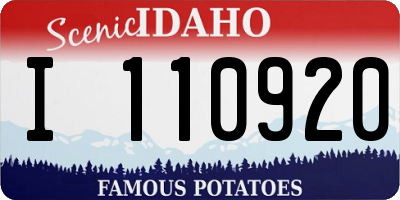 ID license plate I110920