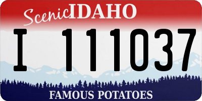 ID license plate I111037