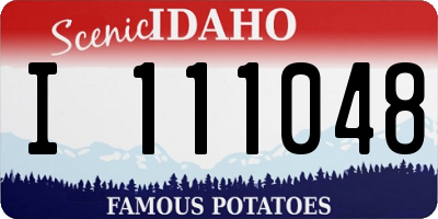 ID license plate I111048