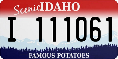 ID license plate I111061
