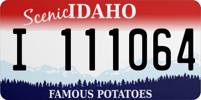 ID license plate I111064