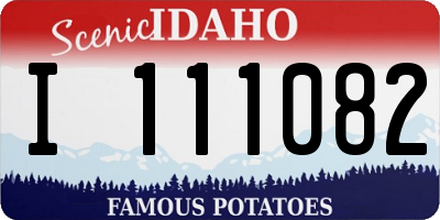 ID license plate I111082
