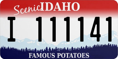 ID license plate I111141